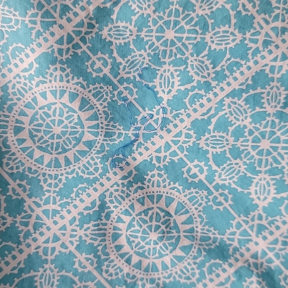 Talbots Blue Patterned Pants - Picture 2 of 5